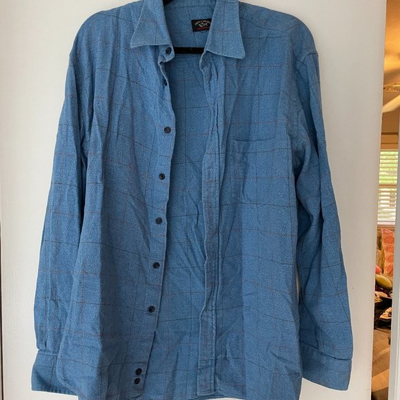 Mens Blue Flannel XL - Picture 1 of 2